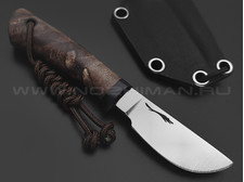 Волчий Век нож Слоненок Custom сталь N690 WA satin, рукоять Кап клена, G10