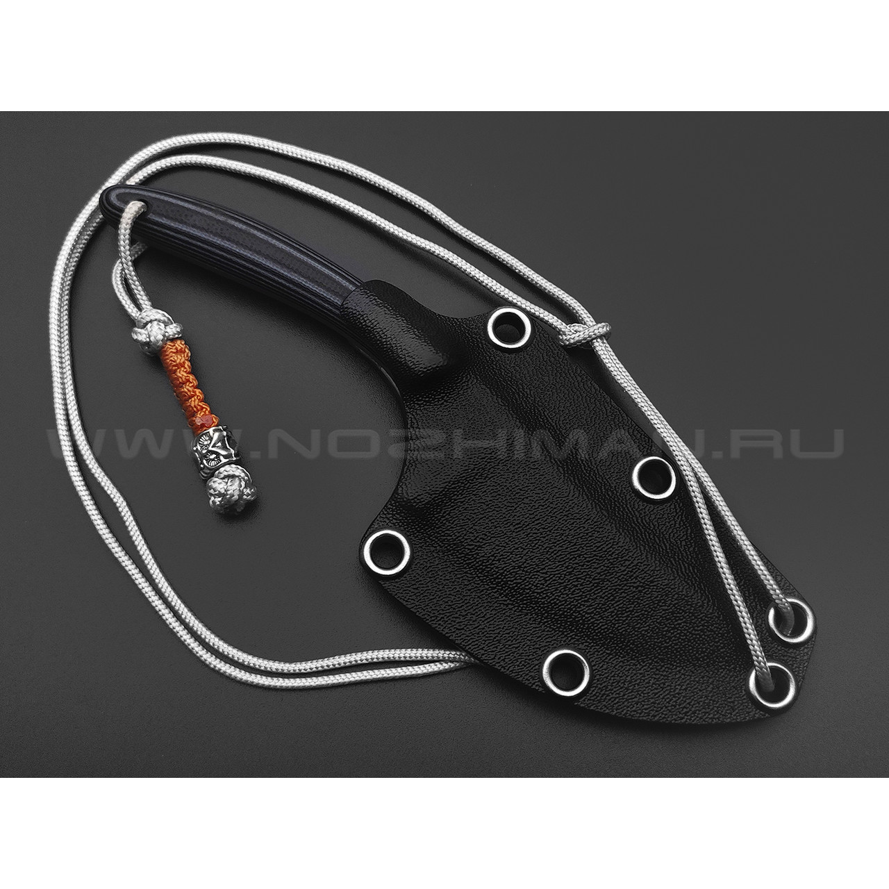 Волчий Век нож ПЕРСик сталь Cronidur 30 WA стоунвош, рукоять G10 black & white