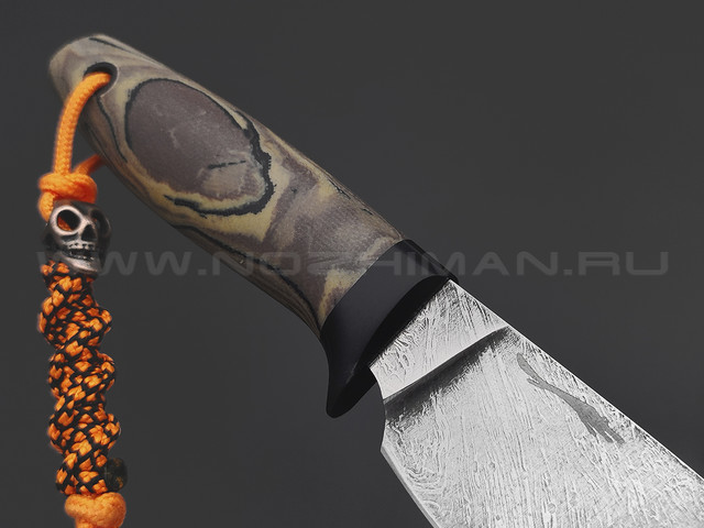 Волчий Век нож Полундра Custom сталь PGK WA травление, рукоять Micarta custom, G10