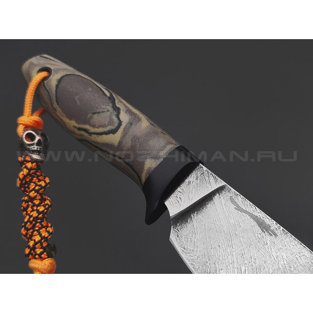 Волчий Век нож Полундра Custom сталь PGK WA травление, рукоять Micarta custom, G10