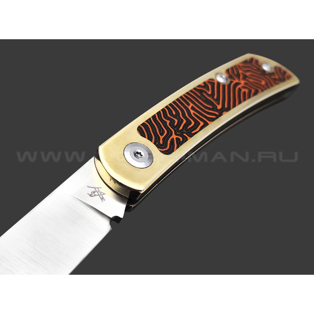 WKL складной нож Mockingbird сталь Elmax, рукоять Micarta, бронза