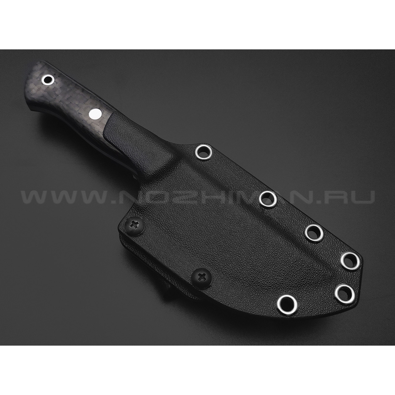 Дмитрий Болбат нож из стали CPR satin, рукоять Carbon fiber, никель, G10