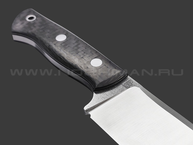 Дмитрий Болбат нож из стали CPR satin, рукоять Carbon fiber, никель, G10