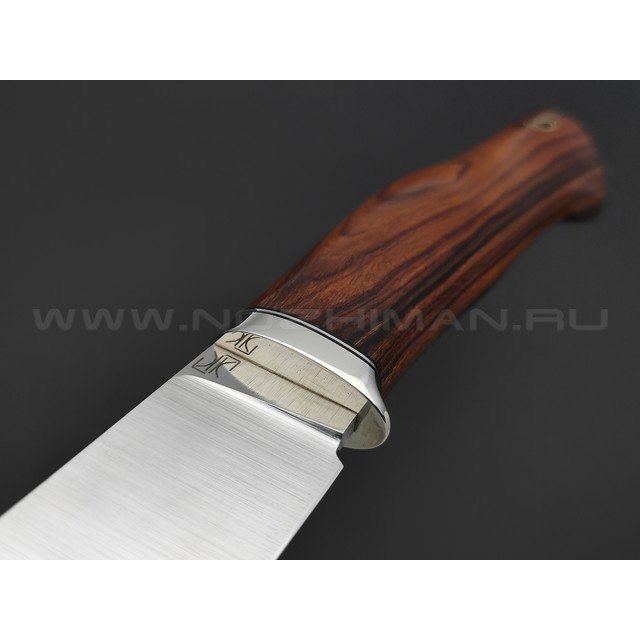 Кузница Ковчег нож Таежный сталь K390, рукоять Айронвуд, мельхиор