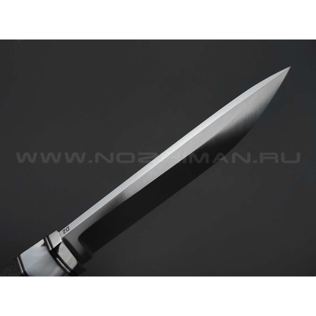 Кузница Ковчег нож Корвет сталь D2, рукоять Микарта, киринит, мельхиор
