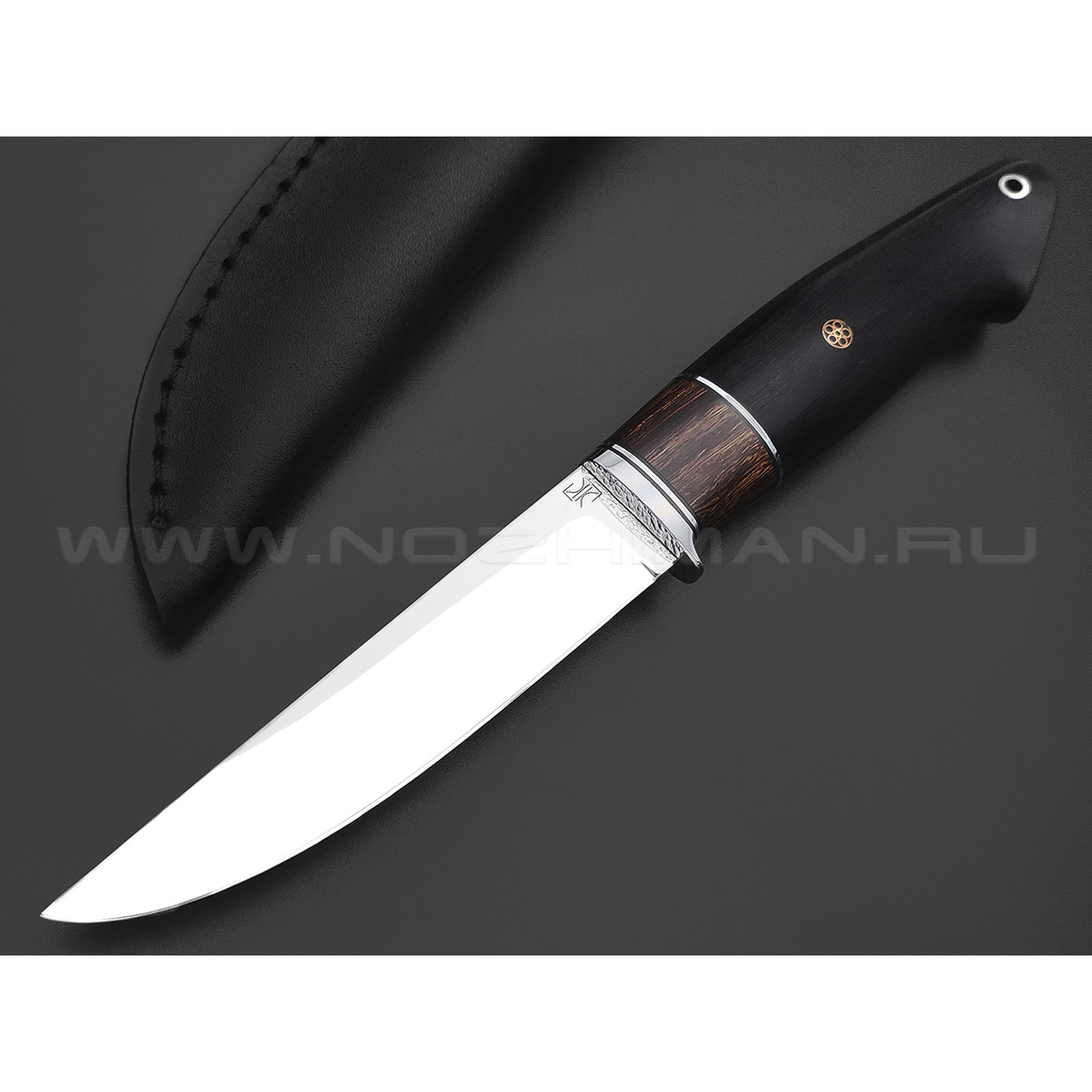 Кузница Ковчег нож Кардинал сталь D2, рукоять Дерево граб, айронвуд