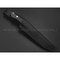 Кузница Ковчег нож Рекс сталь D2, рукоять G10 black
