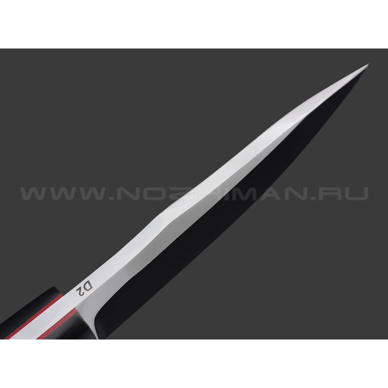 Кузница Ковчег нож Рекс сталь D2, рукоять G10 black