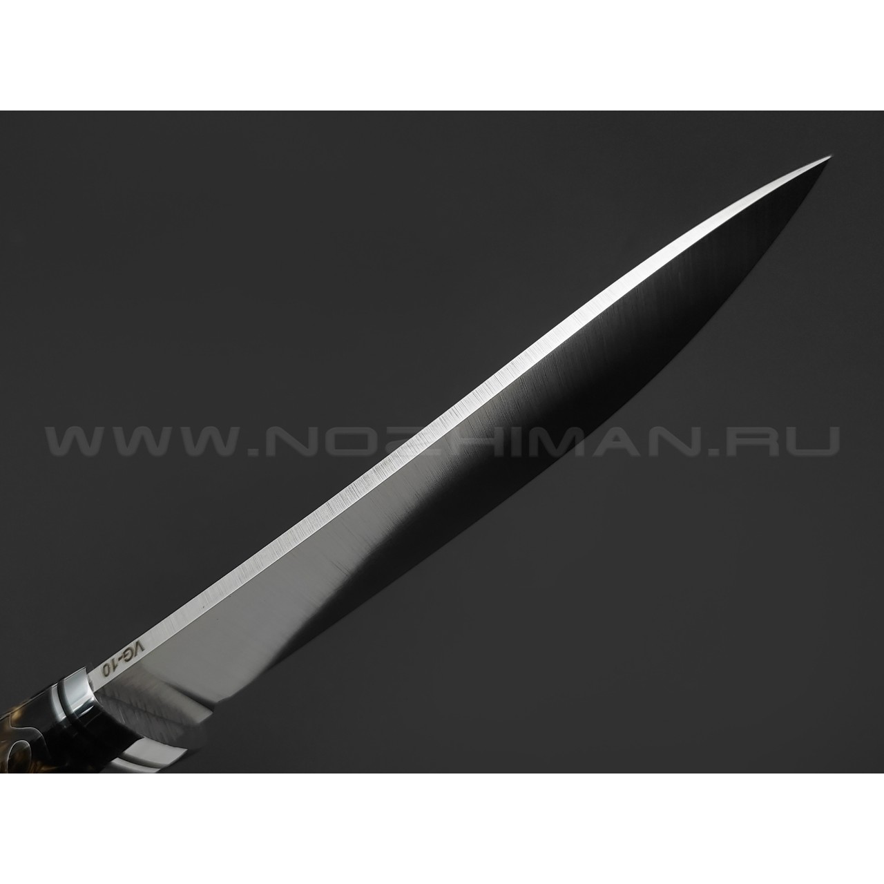 Кузница Ковчег нож Таежный сталь VG-10, рукоять Акрил, дерево граб