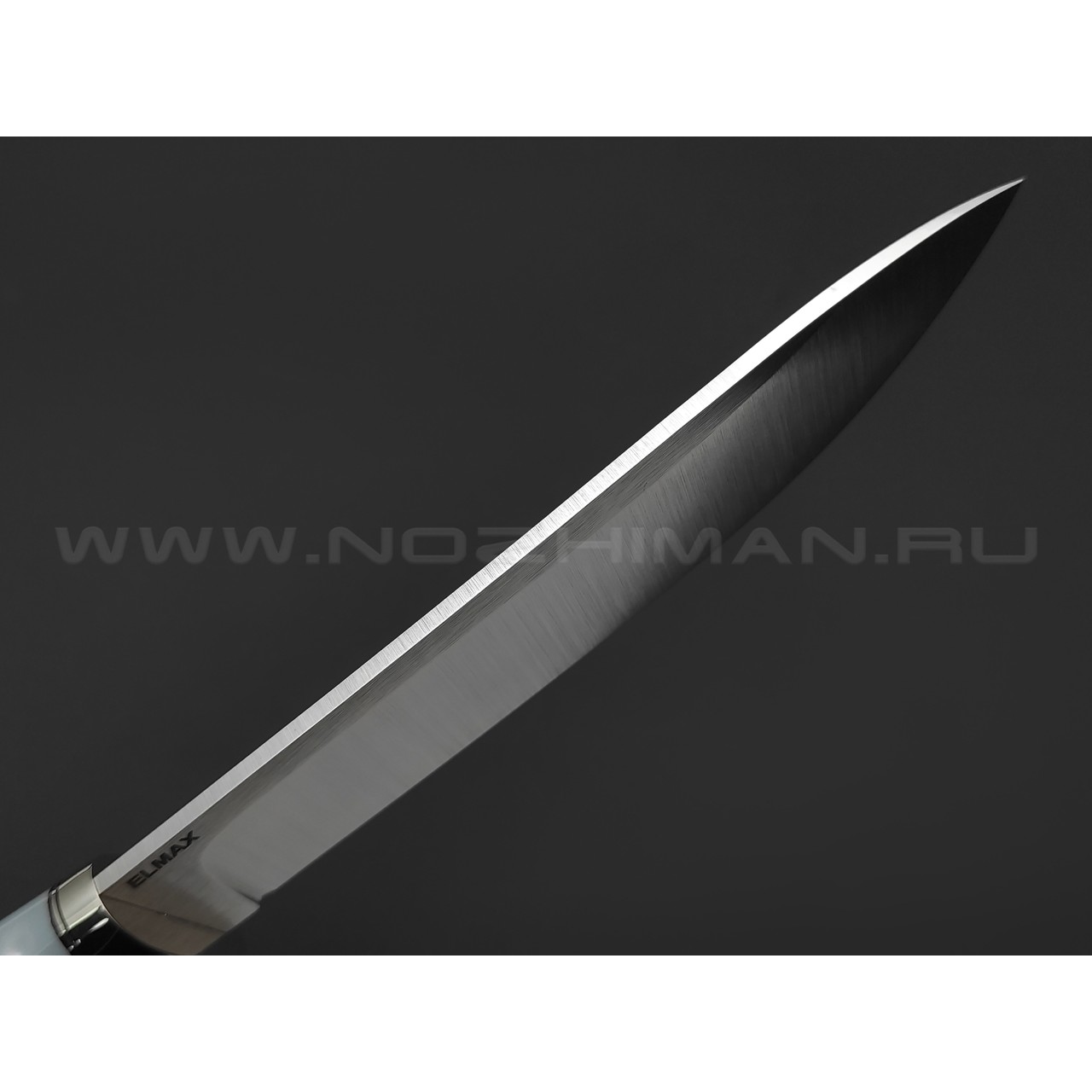 Кузница Ковчег нож Таежный сталь Elmax, рукоять Микарта, киринит, мельхиор
