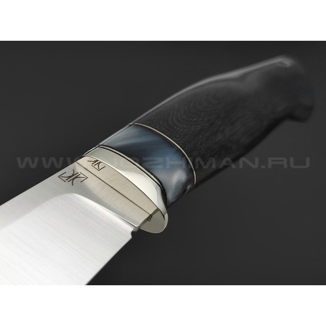 Кузница Ковчег нож Таежный сталь Elmax, рукоять Микарта, киринит, мельхиор