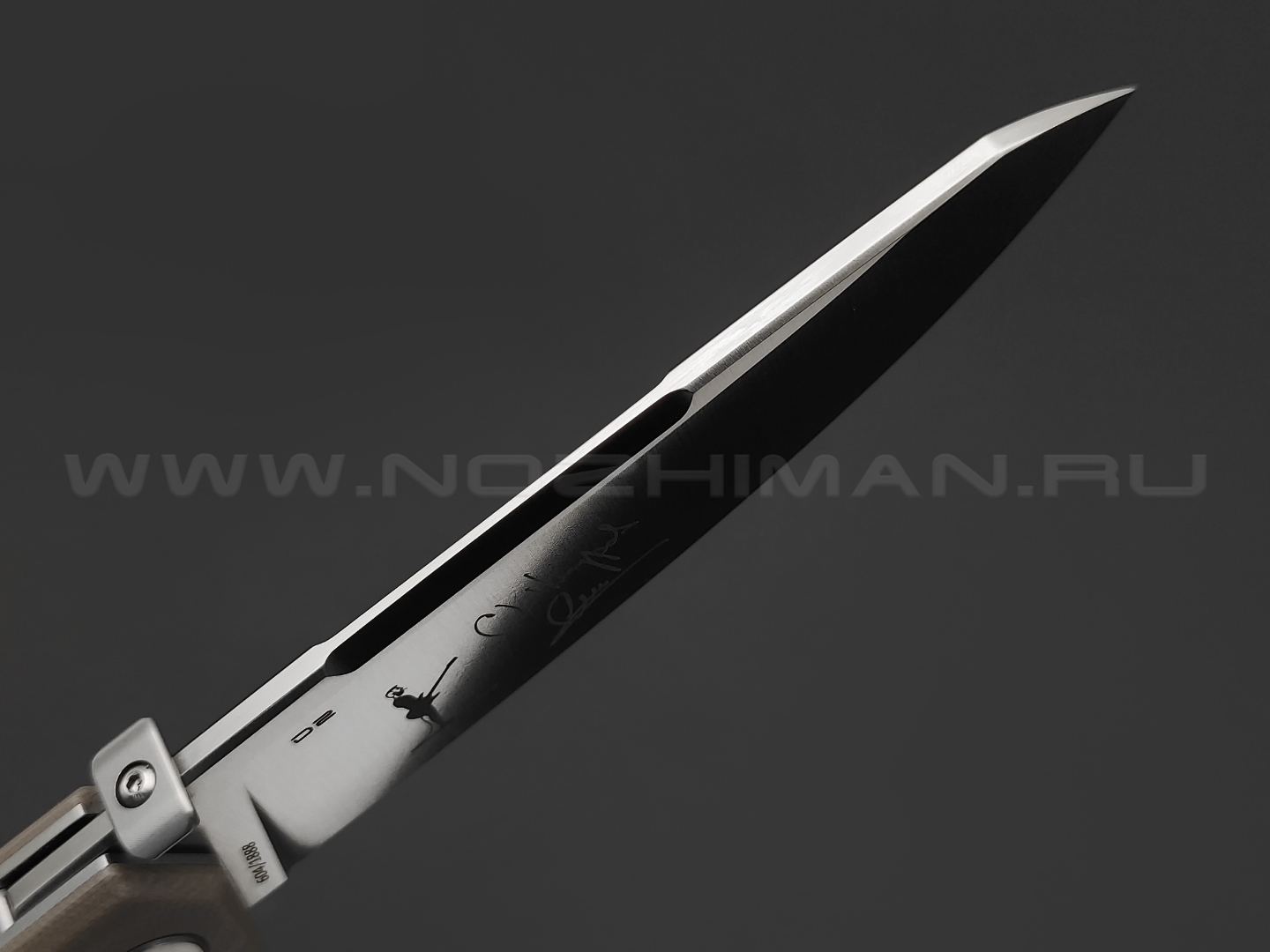 Mr.Blade нож Pike сталь D2, рукоять G10 tan (Автограф Сергея Шнурова)
