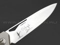 Mr.Blade нож Keeper сталь M390, рукоять титан - Лабутены (Сергей Шнуров) 