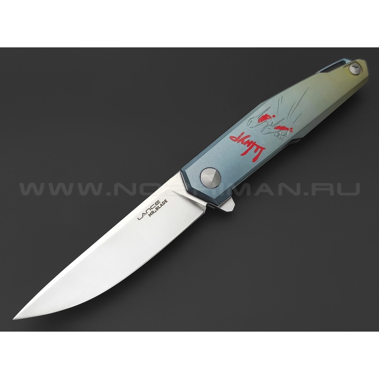 Mr.Blade нож Lance сталь M390, рукоять Titanium - Лабутены (Сергей Шнуров)