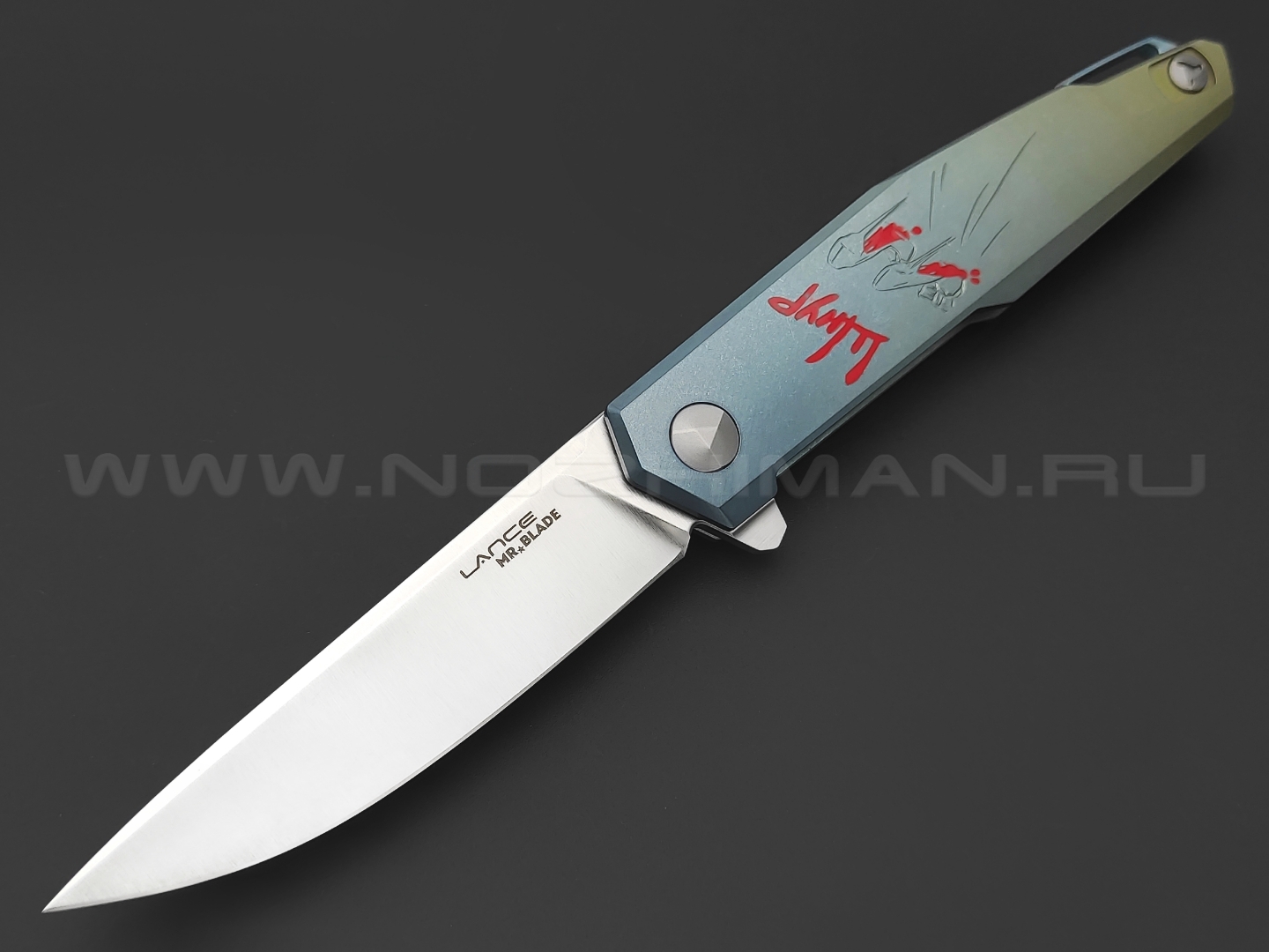 Mr.Blade нож Lance сталь M390, рукоять Titanium - Лабутены (Сергей Шнуров)