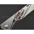 Mr.Blade нож Keeper сталь M390, рукоять титан - NO SHNUR NO PARTY (Сергей Шнуров) Metallic