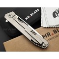 Mr.Blade нож Keeper сталь M390, рукоять титан - NO SHNUR NO PARTY (Сергей Шнуров) Metallic