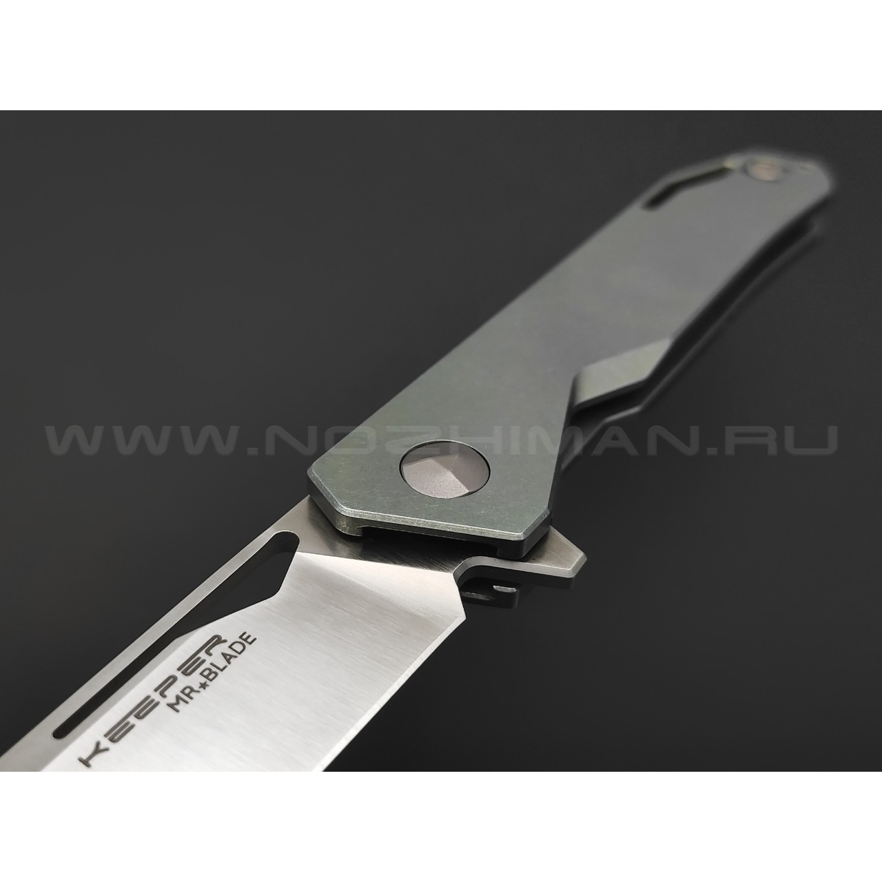 Mr.Blade нож Keeper сталь M390, рукоять titanium green