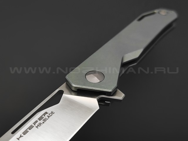 Mr.Blade нож Keeper сталь M390, рукоять titanium green