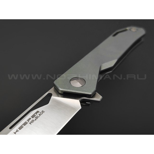 Mr.Blade нож Keeper сталь M390, рукоять titanium green
