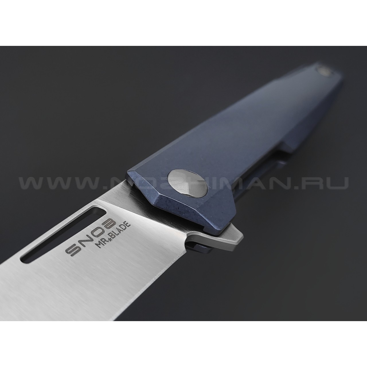 Mr.Blade нож Snob сталь M390, рукоять Titanium Blue
