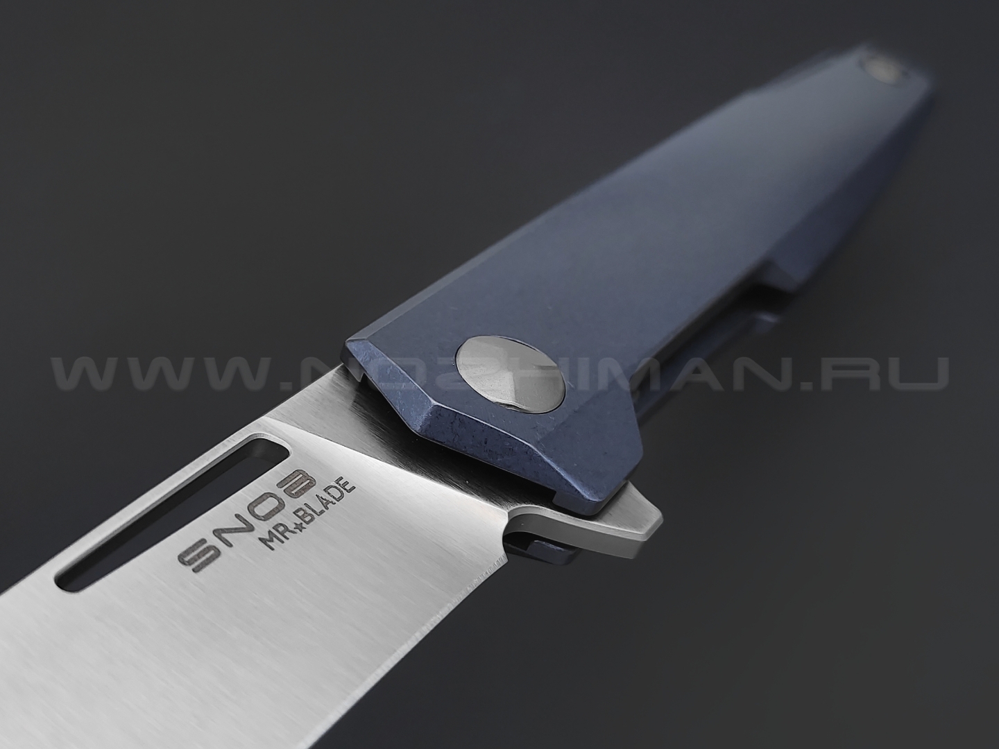 Mr.Blade нож Snob сталь M390, рукоять Titanium Blue