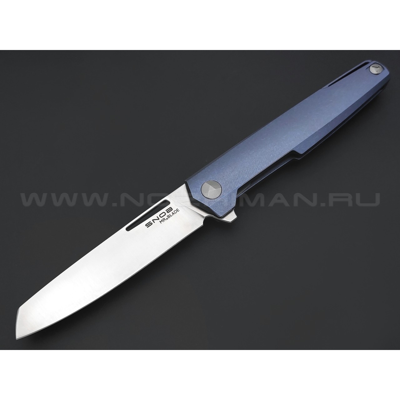 Mr.Blade нож Snob сталь M390, рукоять Titanium Blue