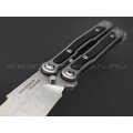 Mr.Blade балисонг Madcap сталь Aus-8 стоунвош, рукоять G10 black