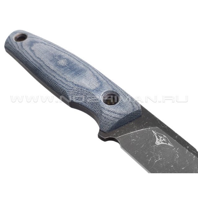 Нож с Котом 29 сталь VG-10, рукоять Микарта джинс, Кайдекс "криптек"