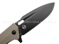 Нож Boker Plus Caracal Folder Tactical 01BO759 сталь D2 black, рукоять G10 tan