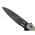 Нож Boker Plus Caracal Folder Tactical 01BO759 сталь D2 black, рукоять G10 tan