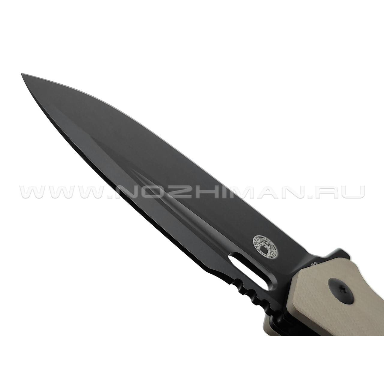 Нож Boker Plus Caracal Folder Tactical 01BO759 сталь D2 black, рукоять G10 tan