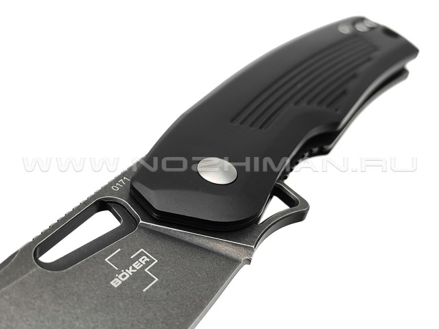 Нож Boker Plus Nahal 01BO628 сталь D2 blackwash, рукоять Aluminum 6061-T6