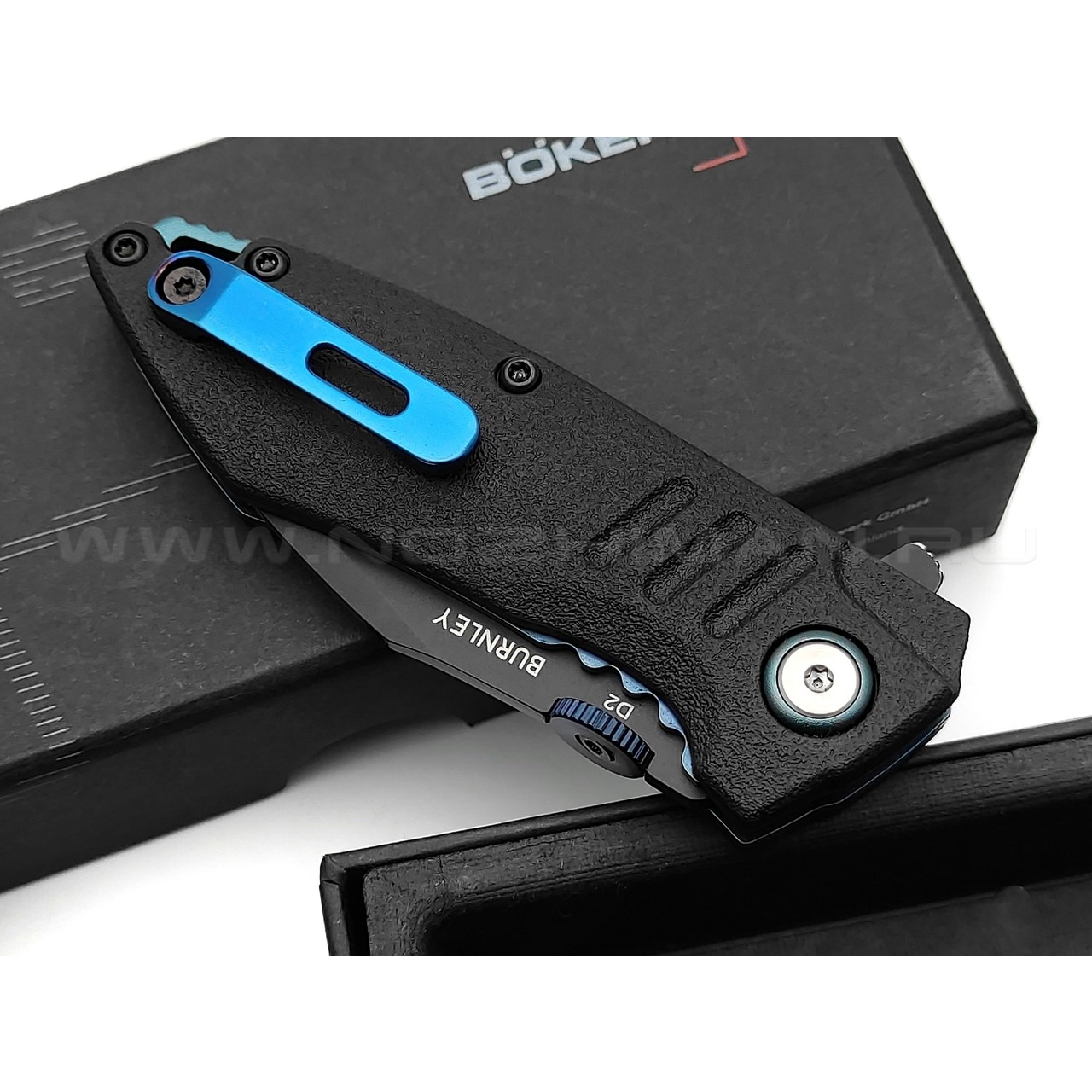 Нож Boker Plus Bend 01BO799 сталь D2 black, рукоять GFN