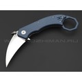 Нож Boker Plus HEL Karambit 01BO516 сталь 154СМ satin, рукоять G10 blue, steel