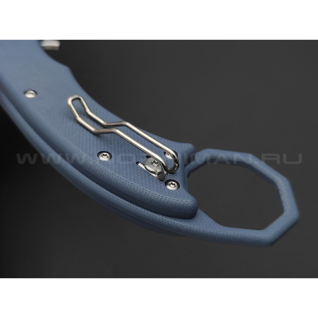 Нож Boker Plus HEL Karambit 01BO516 сталь 154СМ satin, рукоять G10 blue, steel