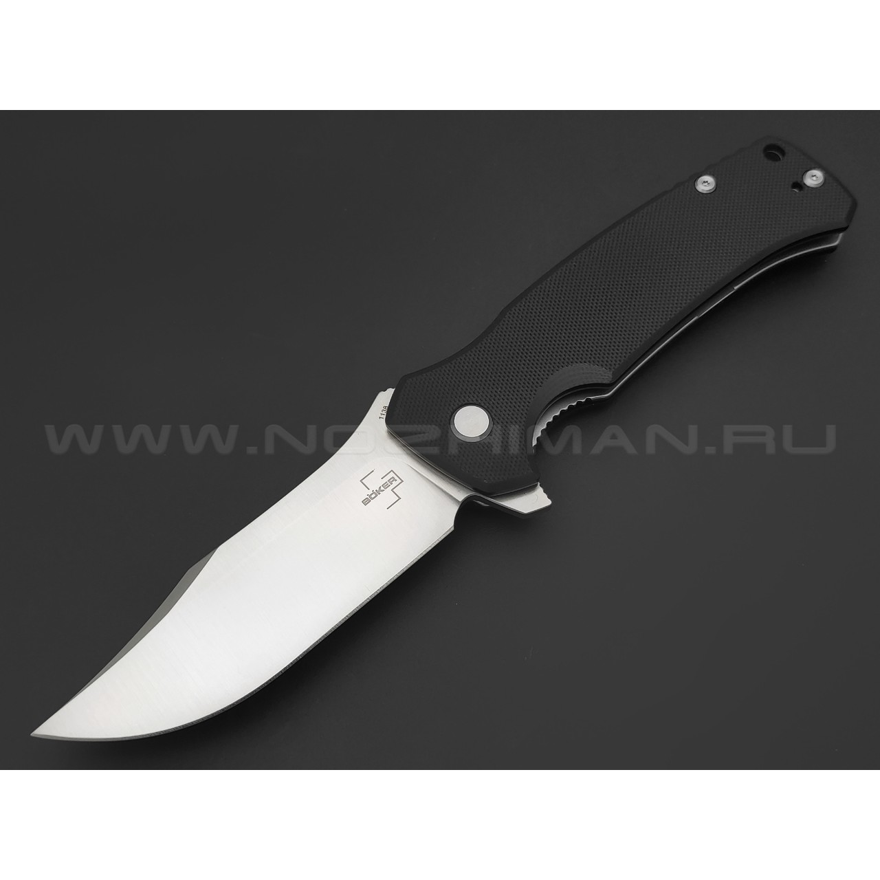 Нож Boker Plus M.E.R.K. 1 01BO552 сталь D2 satin, рукоять G10 black