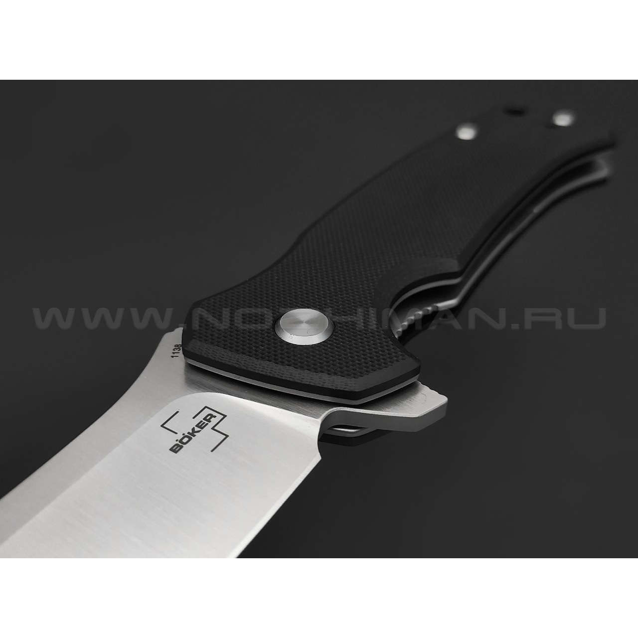 Нож Boker Plus M.E.R.K. 1 01BO552 сталь D2 satin, рукоять G10 black
