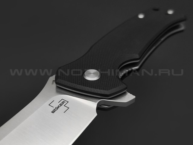 Нож Boker Plus M.E.R.K. 1 01BO552 сталь D2 satin, рукоять G10 black