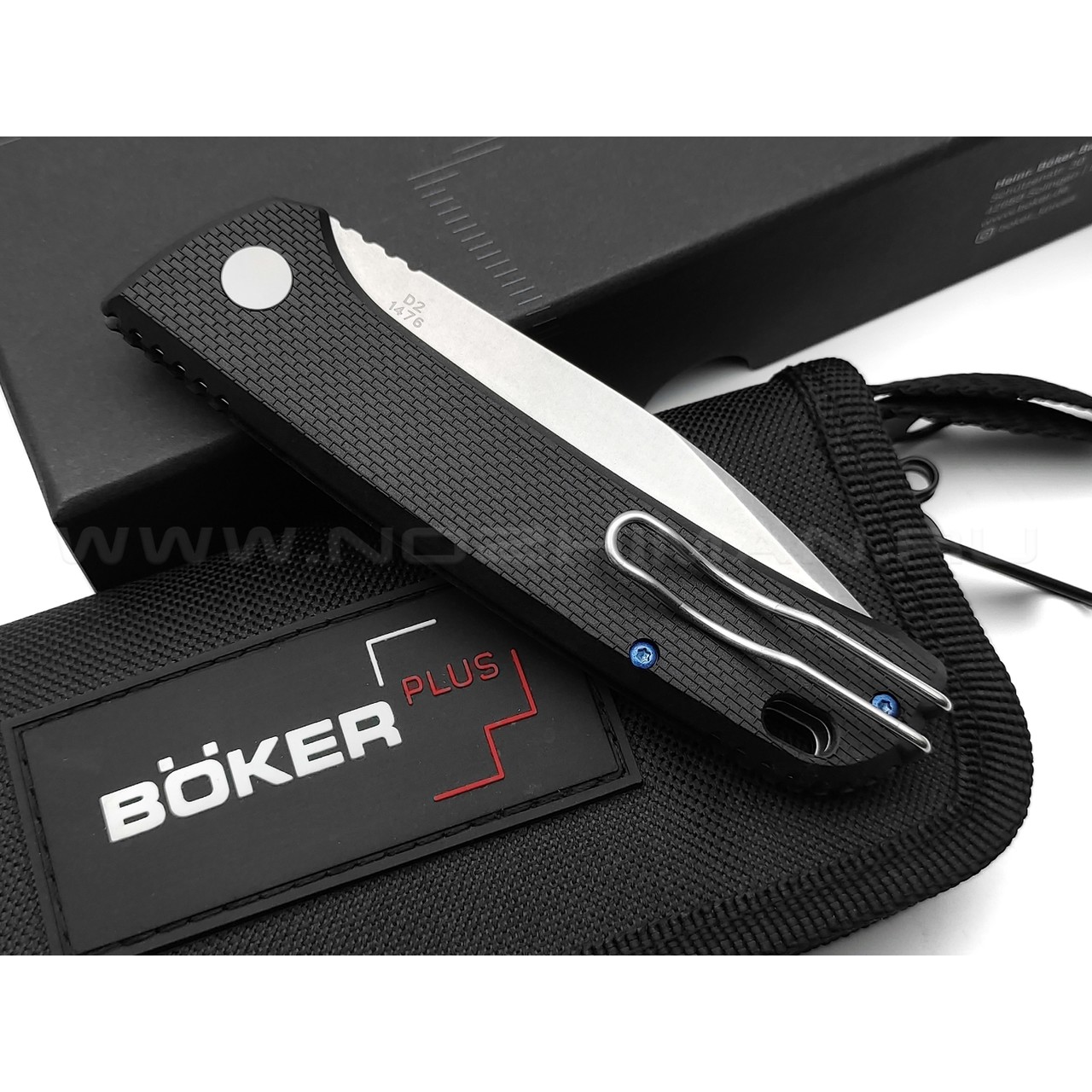 Нож Boker Plus FRND Silver 01BO920 сталь D2 стоунвош, рукоять Grivory