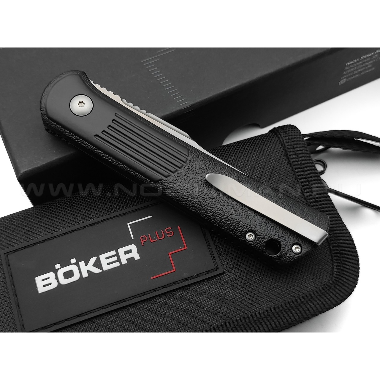 Нож Boker Plus Alluvial Satin 01BO345 сталь D2, рукоять Aluminum 6061-T6