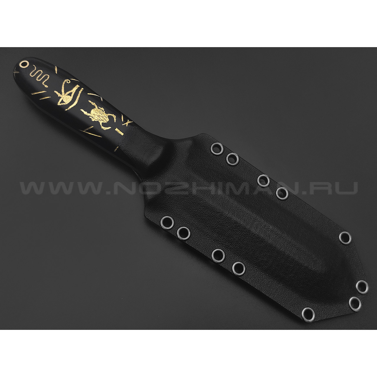 Волчий Век нож Lancette Custom Egypt Edition сталь N690 WA, рукоять G10 с ручной гравировкой