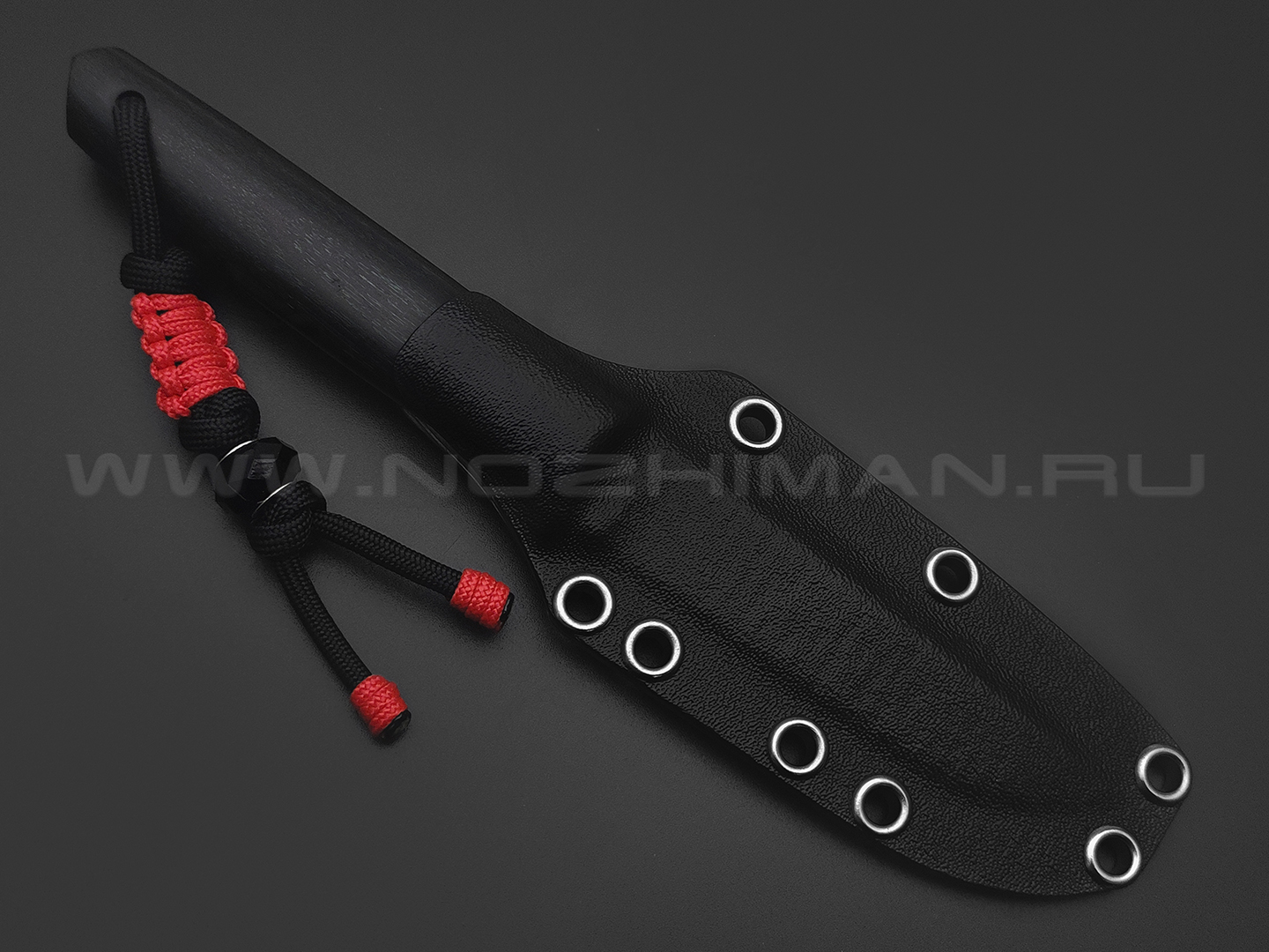 Волчий Век нож Слоненок Custom сталь CPM S125V WA satin, рукоять Black wood, позвонок кита, carbon fiber