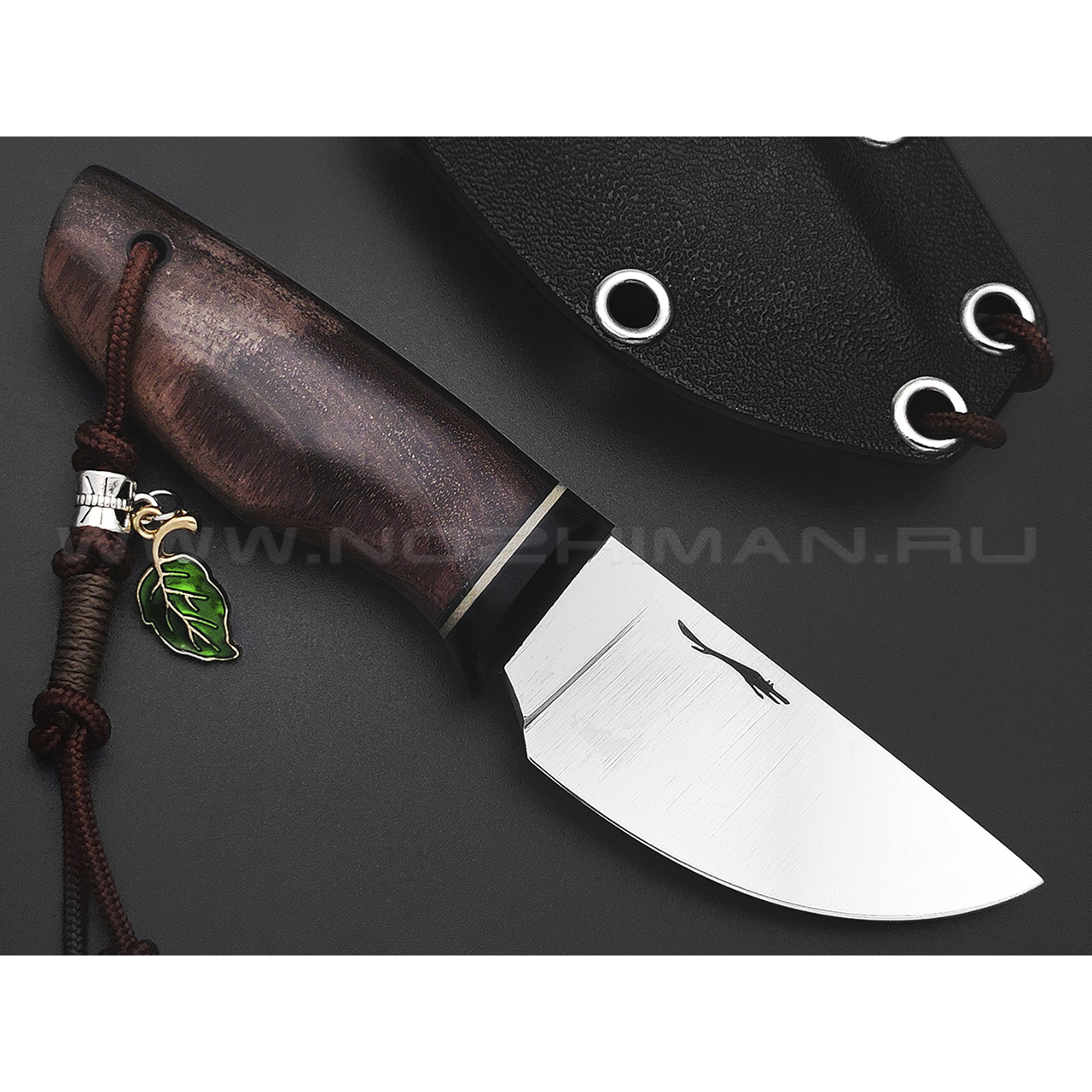 Волчий Век нож Слоненок Custom сталь N690 WA satin, рукоять Стаб. корень ясеня, G10