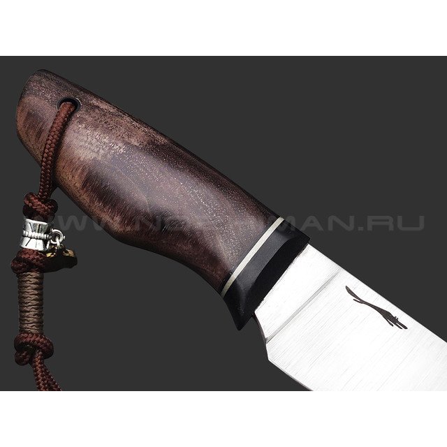 Волчий Век нож Слоненок Custom сталь N690 WA satin, рукоять Стаб. корень ясеня, G10