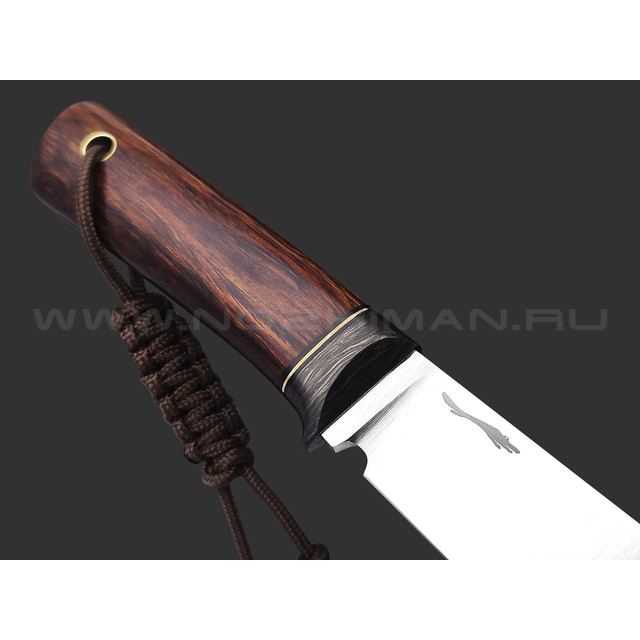Волчий Век нож Слоненок сталь 440C Krupp WA сатин, рукоять Айронвуд, Карбон