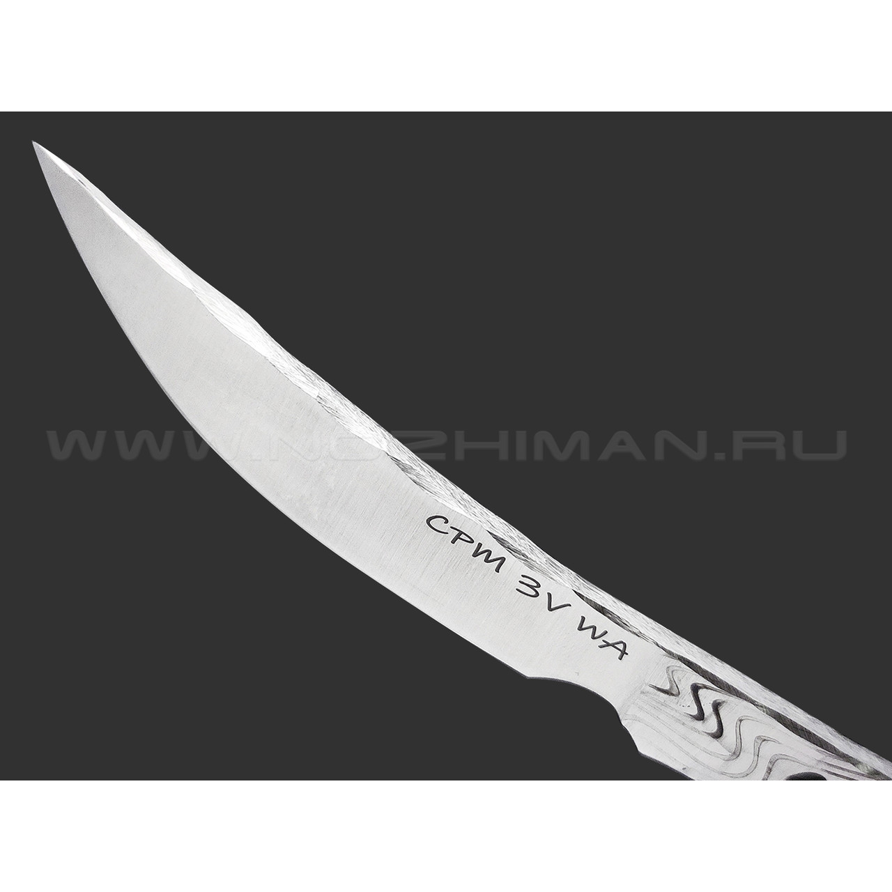 Волчий Век скелетный нож Перс Custom сталь CPM 3V WA satin, рукоять сталь