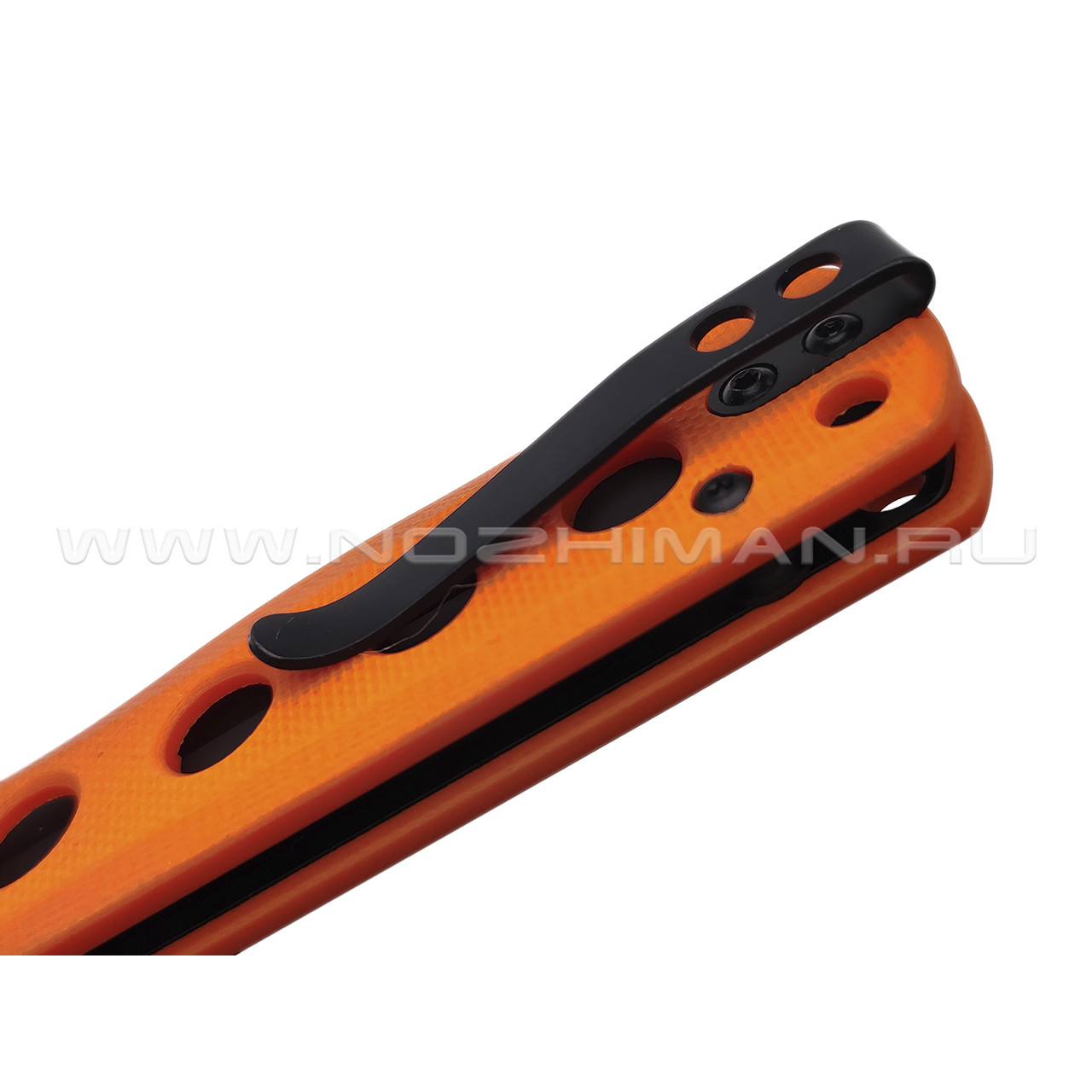 QSP складной нож Canary folder QS150-B2 сталь 14C28N блэквош, рукоять G10 оранжевый