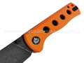 Нож QSP Canary folder QS150-B2 сталь 14C28N black, рукоять G10 orange