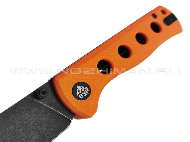 Нож QSP Canary folder QS150-B2 сталь 14C28N black, рукоять G10 orange